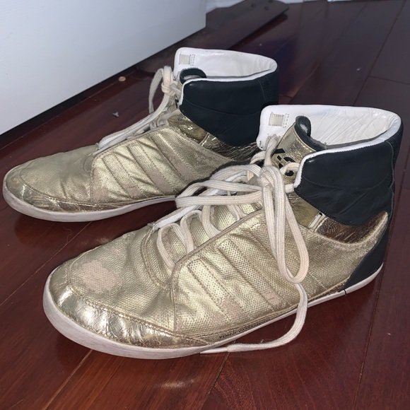 Y-3 Metallic Gold Sneakers - Picture 6 of 6